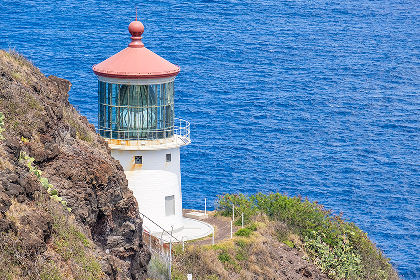 A closer look at the lighthouse