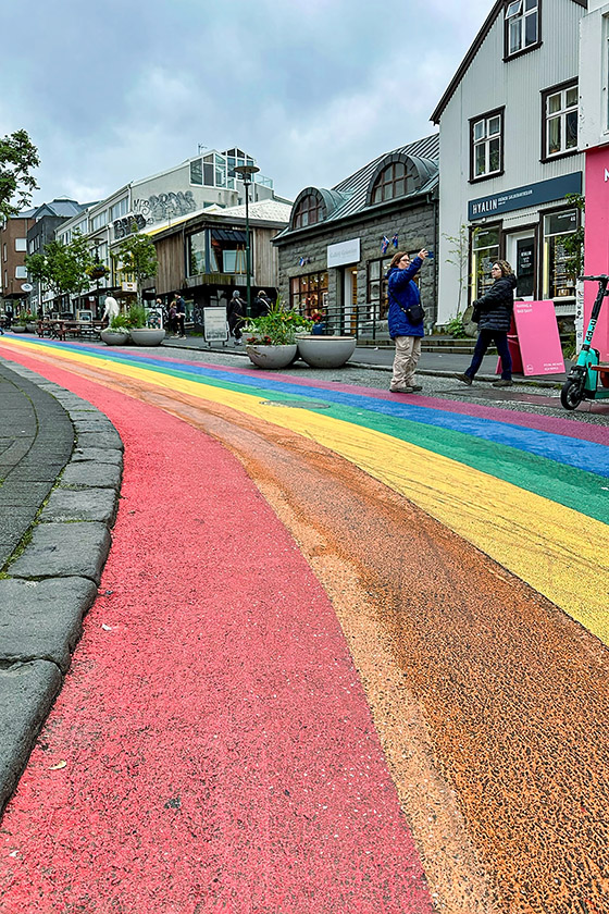 Colorful Skölavörðustígur (School Guard Path)