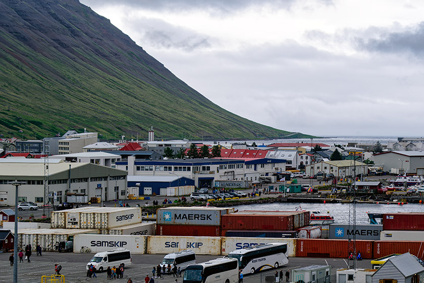 As is often the case, the harbor is not overly picturesque...