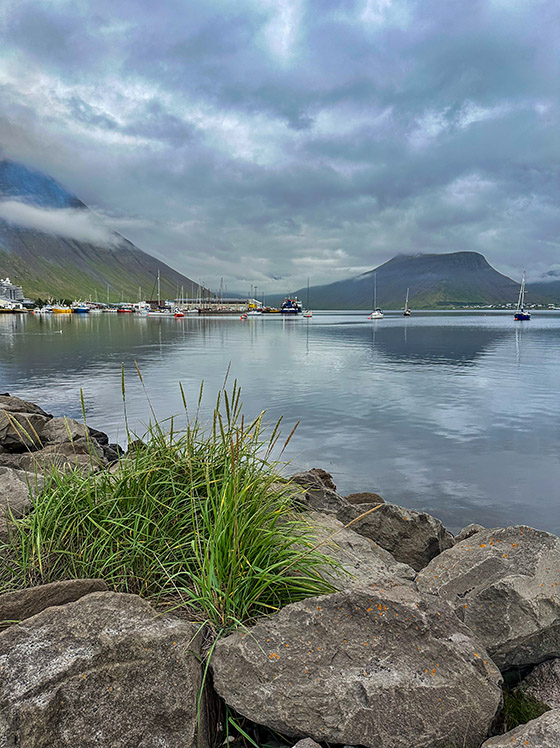 Looking toward the harbor of Ísafjörður