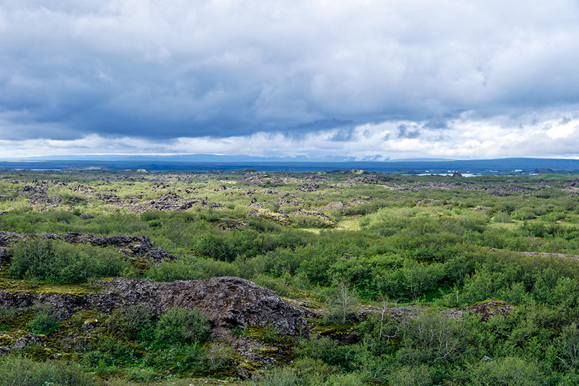 Looking at the lava rock formations...