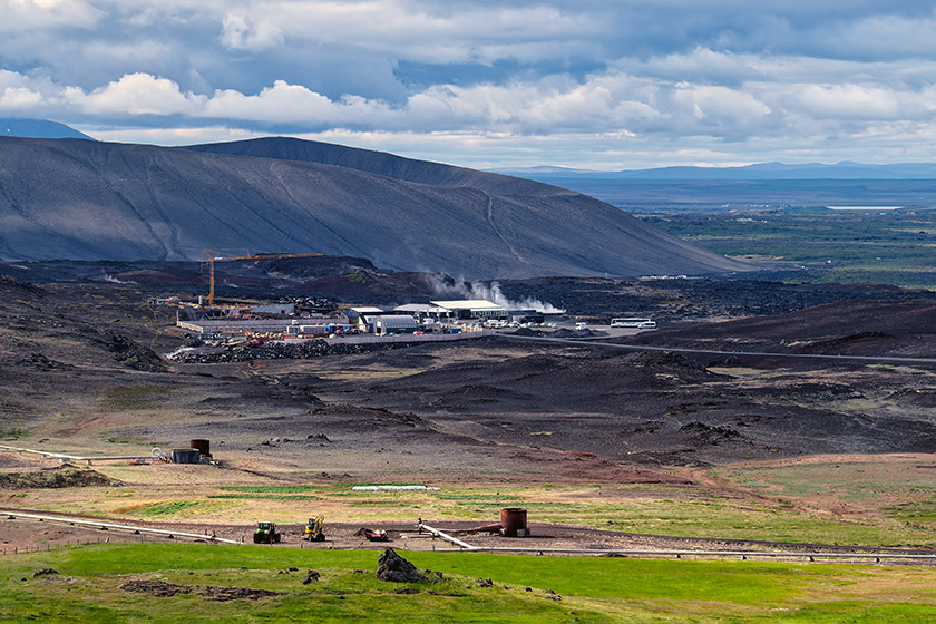 The view from Mývatn lookout where we had our picnic lunch