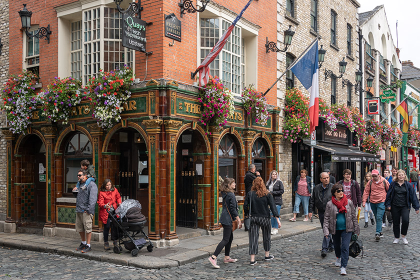 In the Temple Bar area