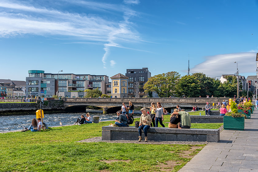 The waterfront and the Wolfe Tone Bridge