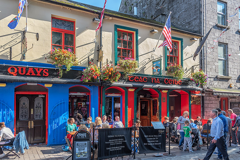 "The Quays" on Quay Street where I enjoyed my first Galway Hooker