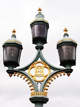 Lamps on Westminster Bridge