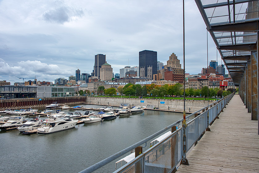 The view from the Jacques Cartier Pier
