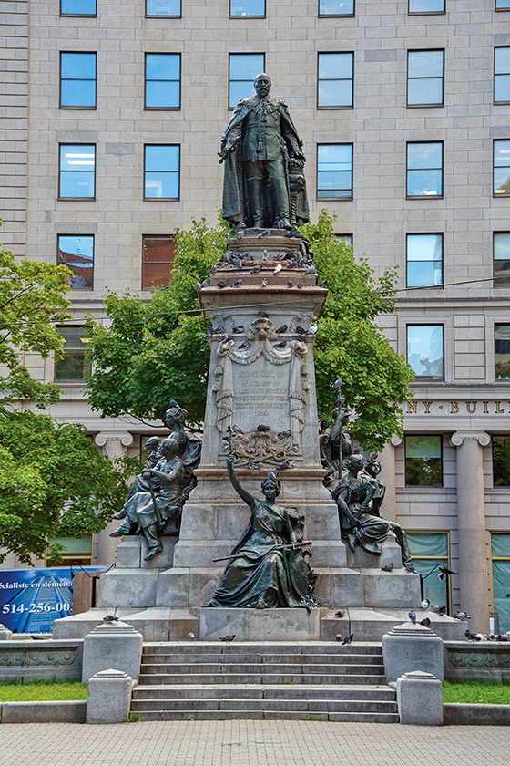 King Edward VII monument in Phillips Square