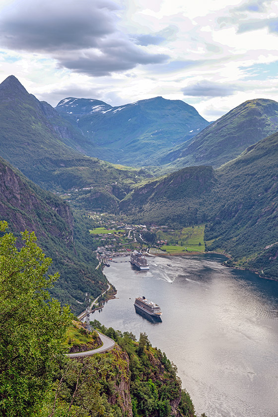 The view to the end of the fjord