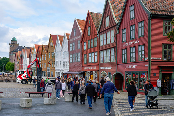 The historic houses at Bryggen