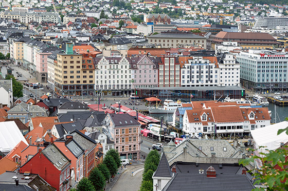 The view from  the lookout off Øvre Blekeveien is spectacular!