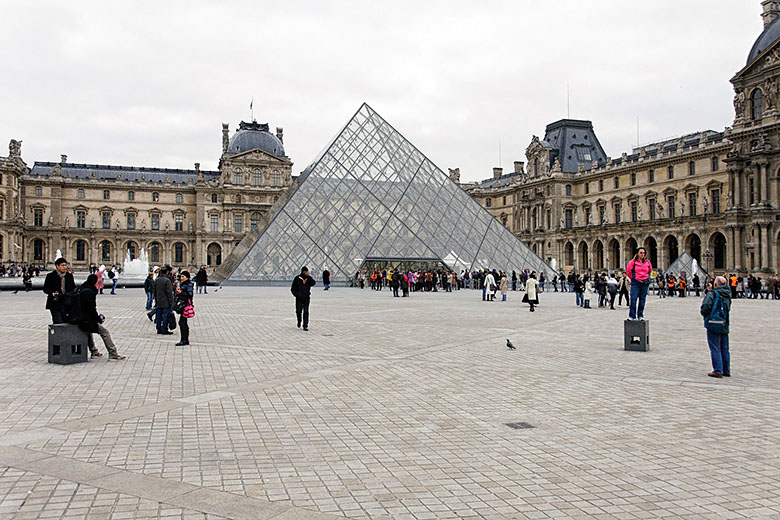 The Louvre and the pyramid