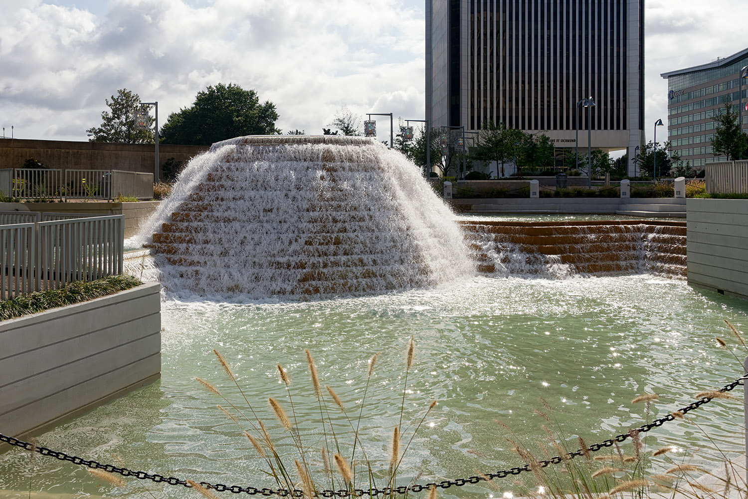 The newly renovated Kanawha Plaza in the Central Office District