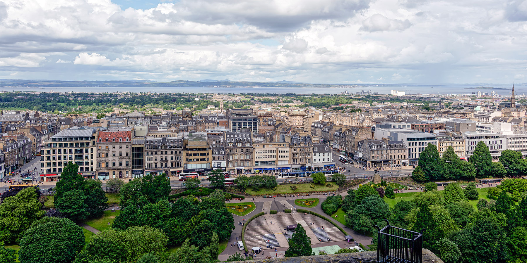 The view from Edinburgh Castle