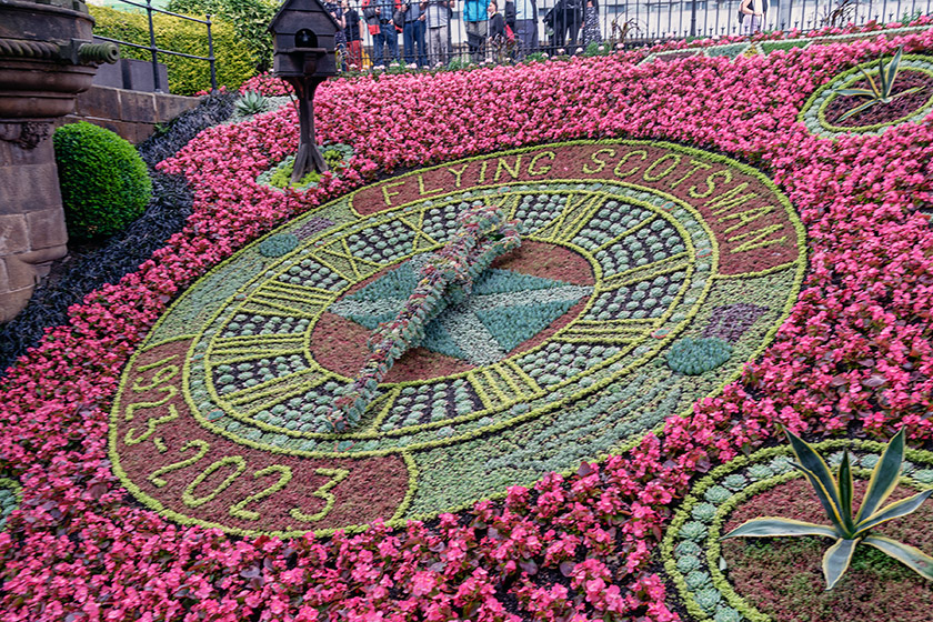 The first ever Floral Clock was here in Princes Street Gardens