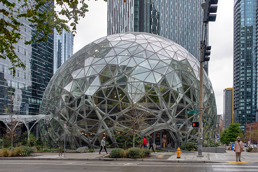 The Spheres at Amazon Headquarters