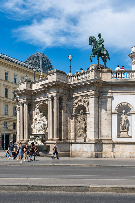 The Albrechtsbrunnen on the Albertinaplatz