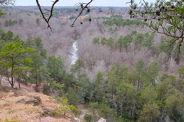Looking down on the Eno